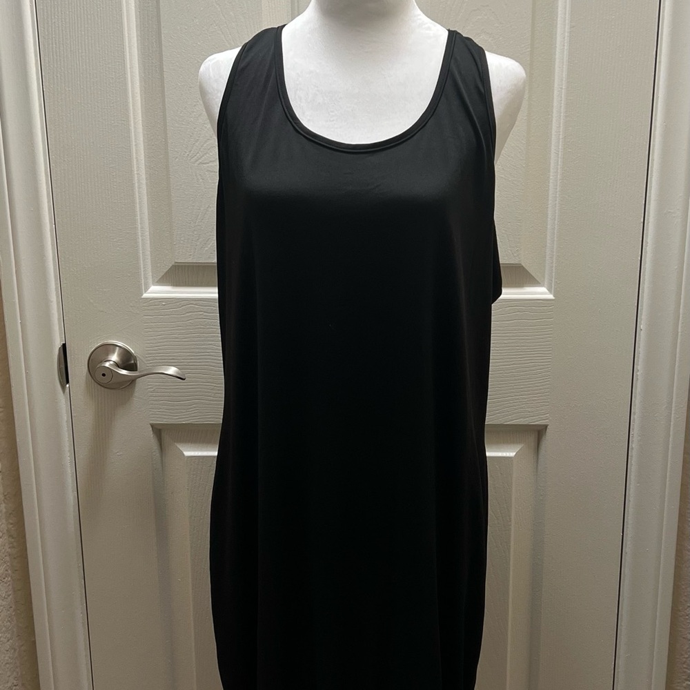 Black Sleeveless Swimsuit Cover Up